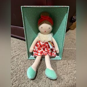 Jolijou Paris Coquelicot Demoiselle Poppy Plush Doll NIB